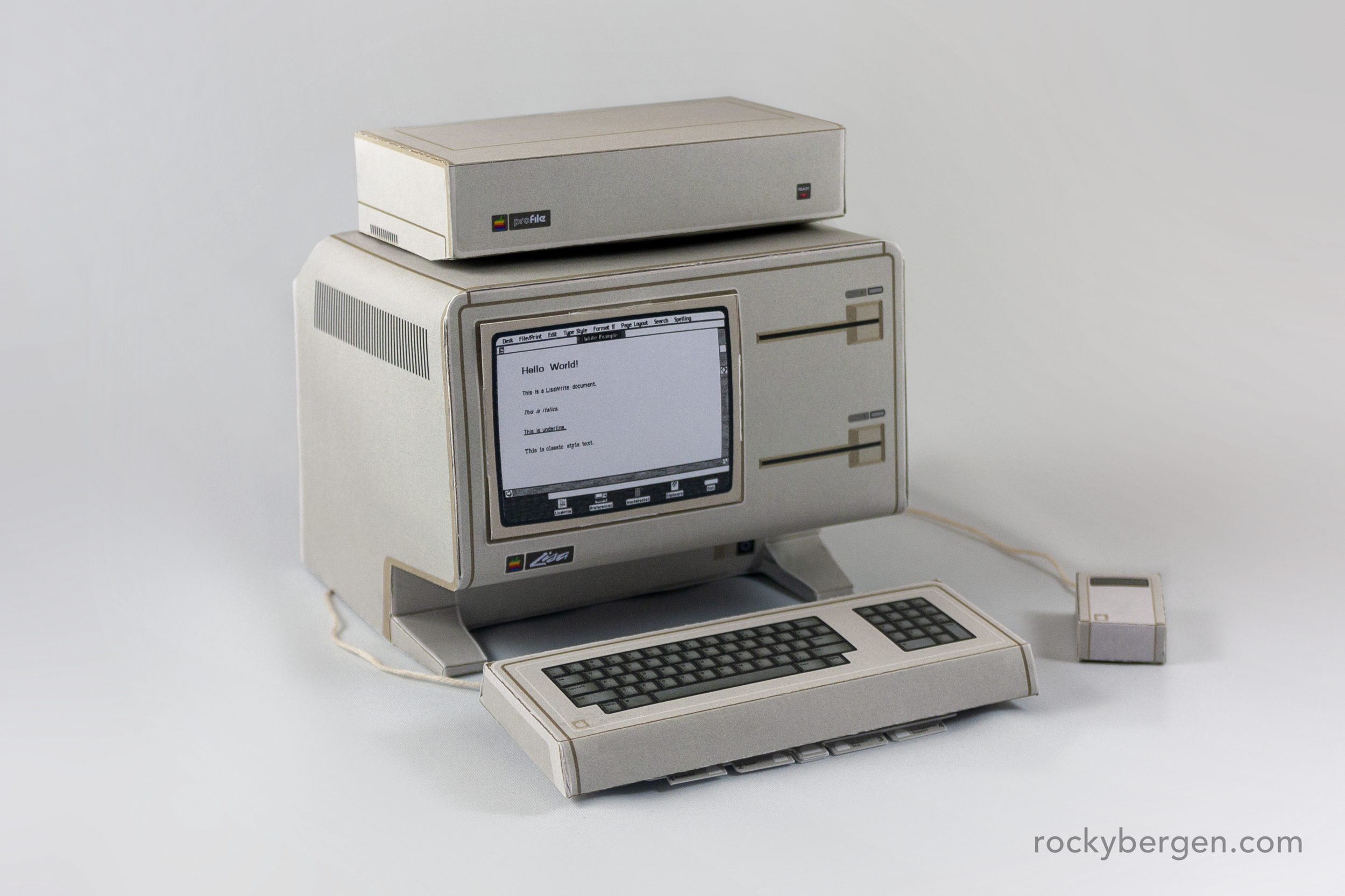 Apple Lisa ジャンク品 Apple Lisa 1 - Papercraft Design — Rocky Bergen